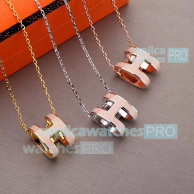 Copy Hermes Pink Clic 'H' Pendant - Fashion Style